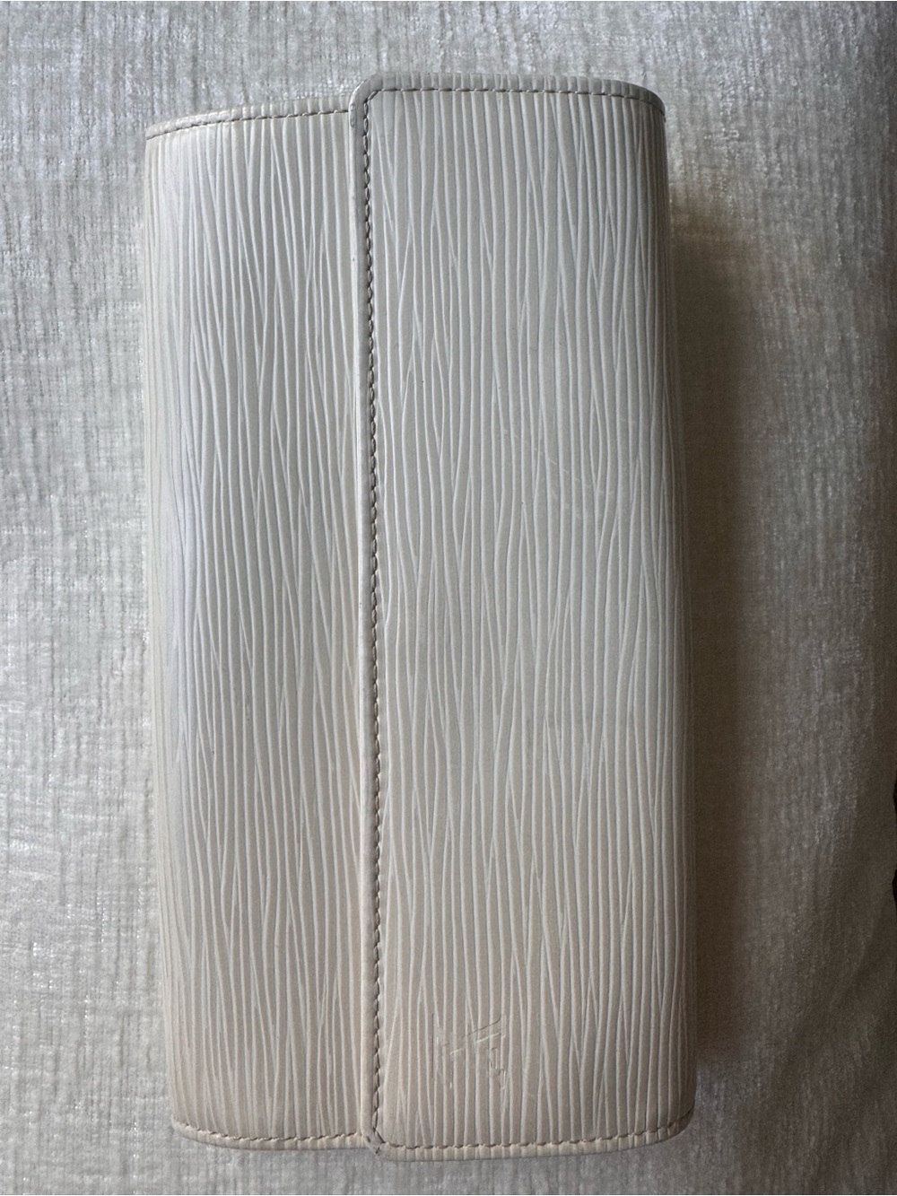 Louis Vuitton White Epi Leather Long Wallet